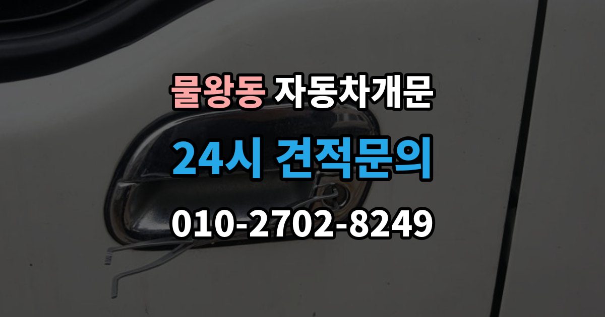 물왕동 자동차 문 잠김 장기 주차 중 발생했을 때 확인할 것