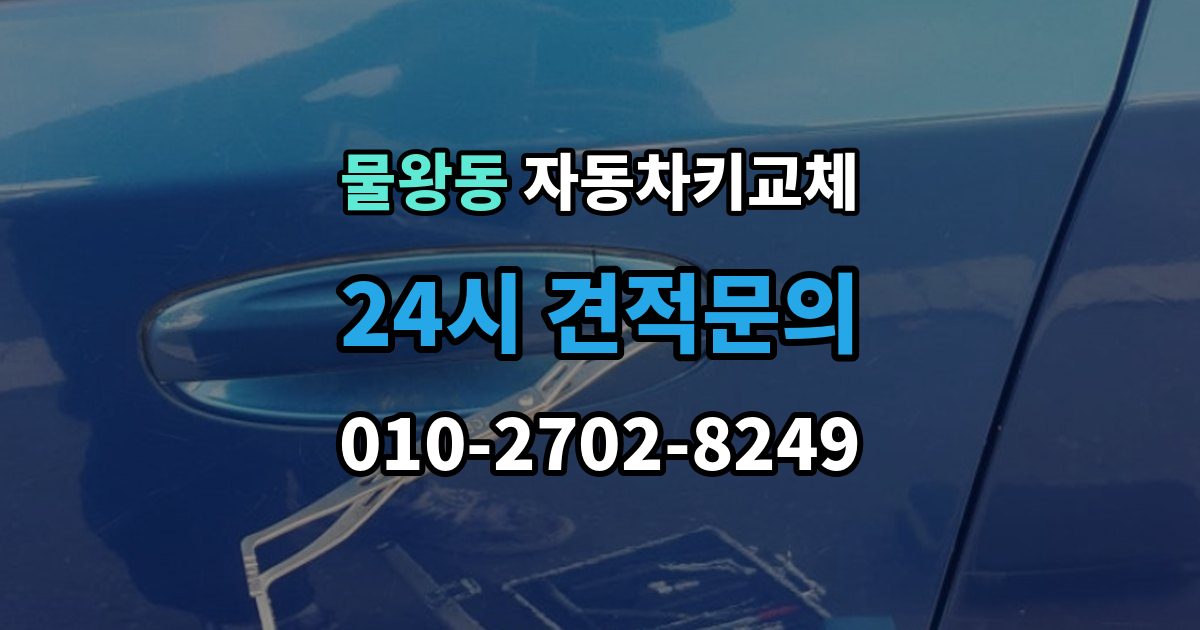 물왕동 자동차키 교체 시동이 안 되고 잠금만 풀릴 때 점검