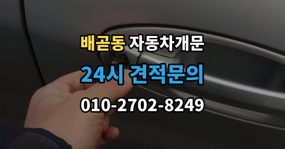 배곧동 차 문 잠겼을 때 리모컨 배터리 방전과 잠김을 구분하는 법