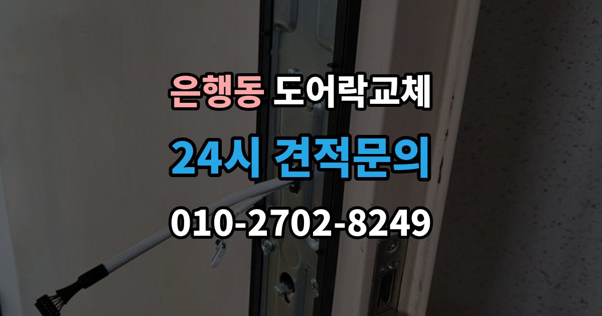 시흥시 은행동 현관문 도어락 교체