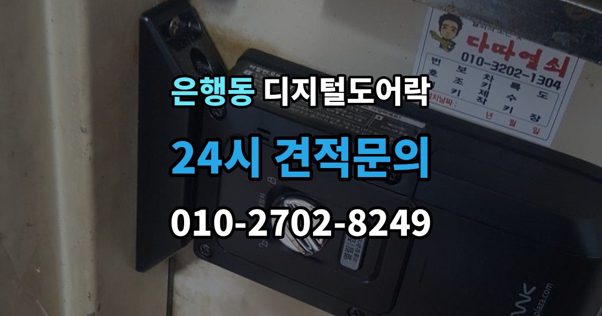 시흥시 은행동 디지털 도어락 현관문 타공 없이 교체 가능한 경우 정리