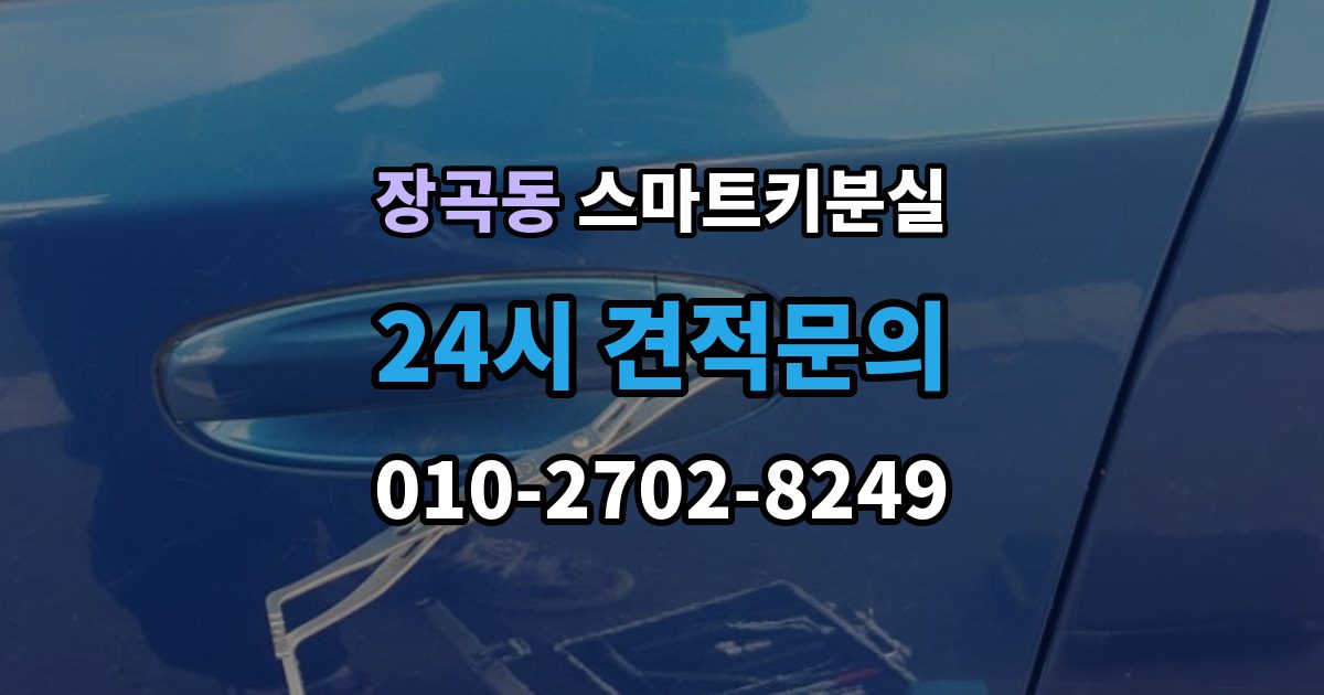 장곡동 스마트키 분실 차량 인수 시 키와 등록 정보 함께 확인하기