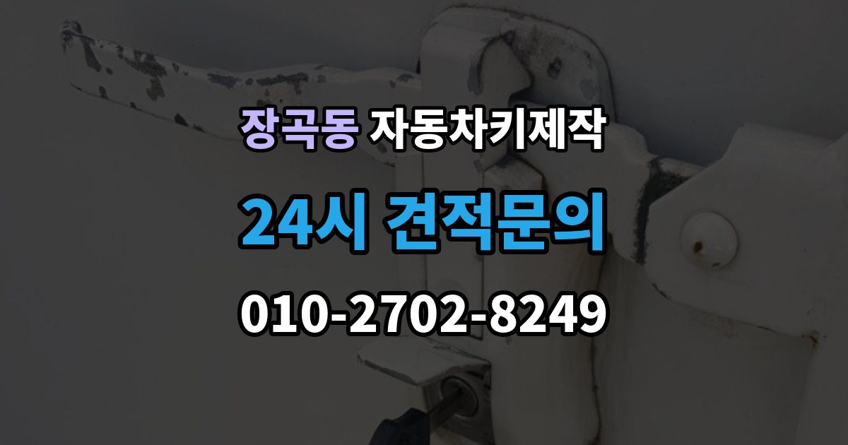 장곡동 자동차키 제작 출장 안내 - 중고차 계약 전 스마트키 작동 점검