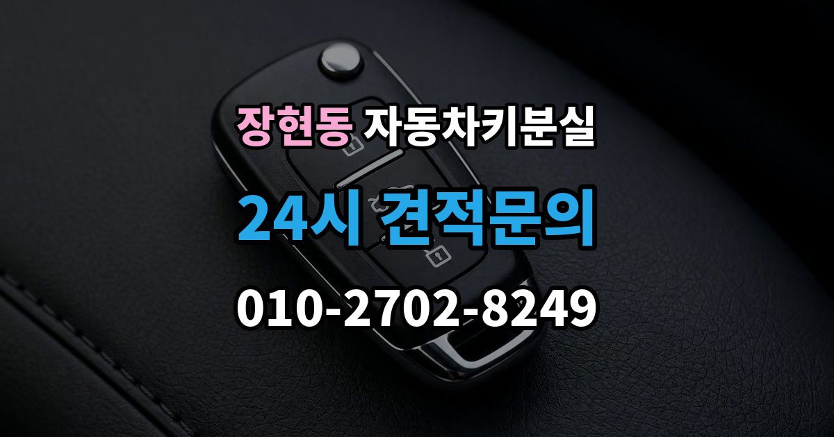 시흥시 장현동 차 키 잃어버렸을 때 임시 대응과 정식 재발급 차이