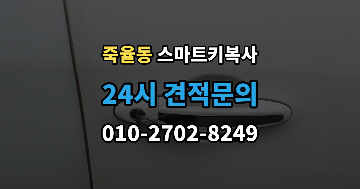 죽율동 스마트키 복사 순정키 호환 여부를 차종별로 구분하기