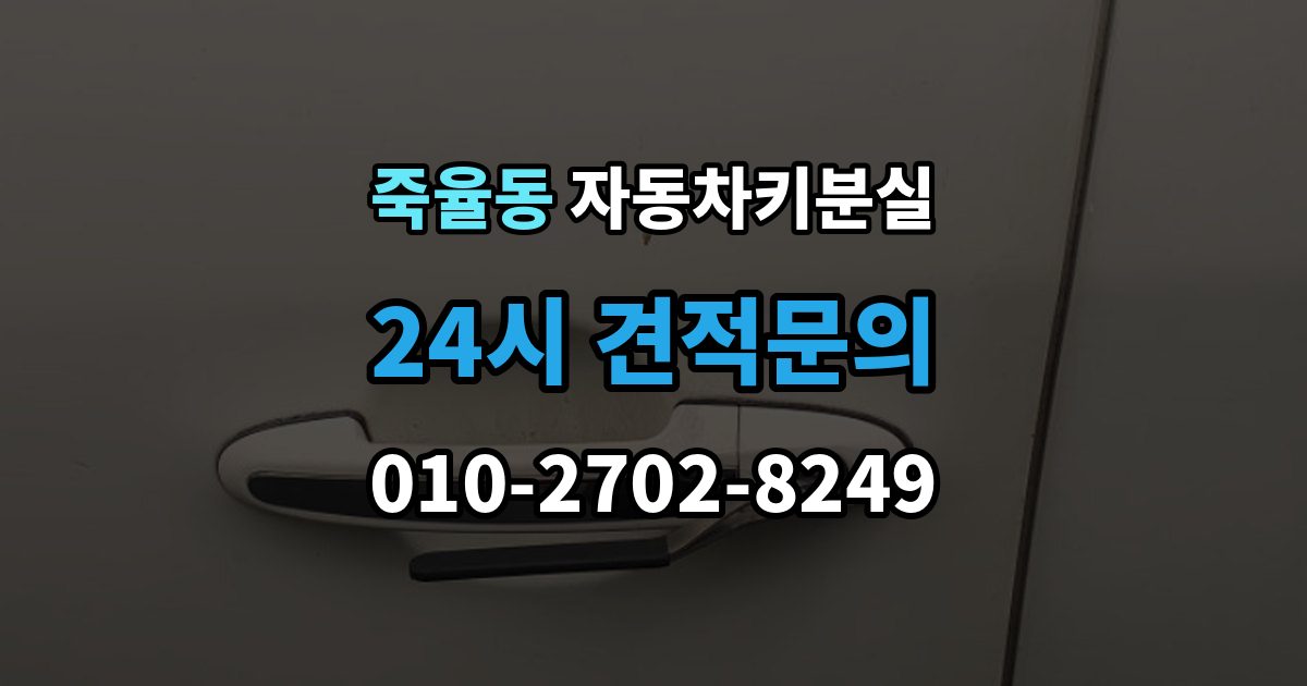 죽율동 자동차키 분실 문이 열려도 운행이 안 되는 이유와 대응