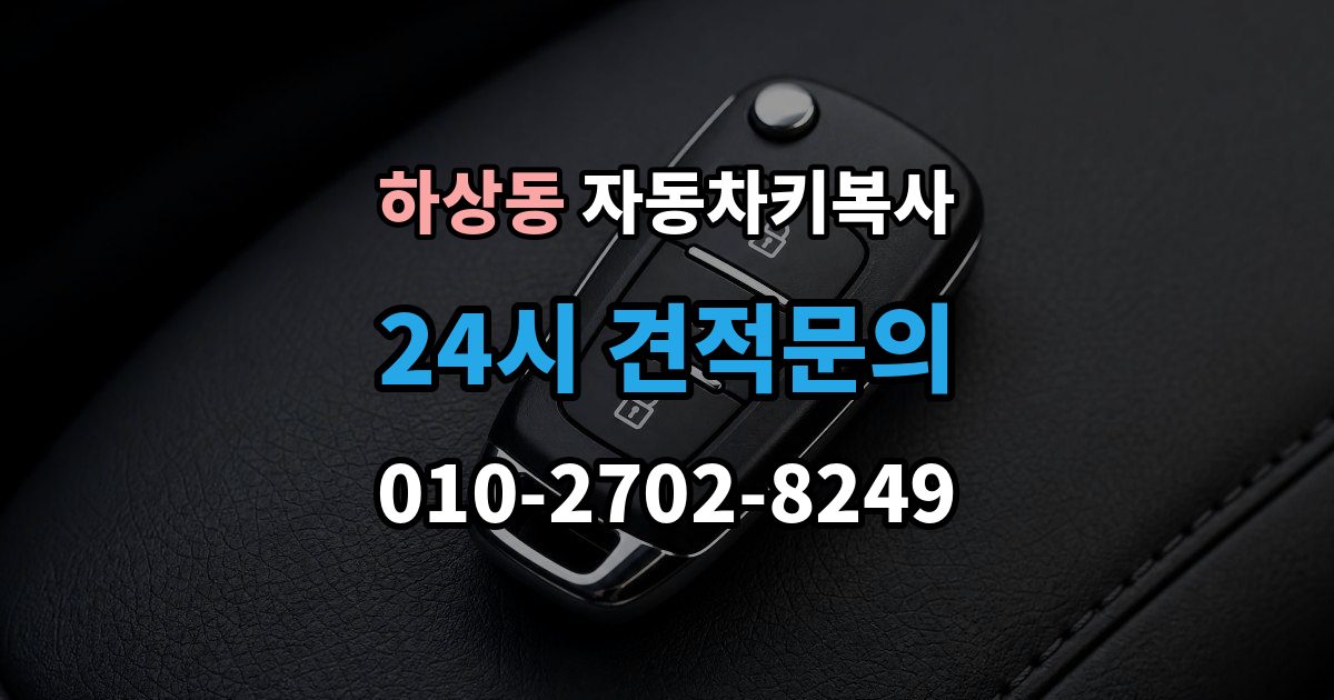 하상동 자동차키 복사 출장 안내 - 도어키와 리모콘 기능을 함께 볼 때