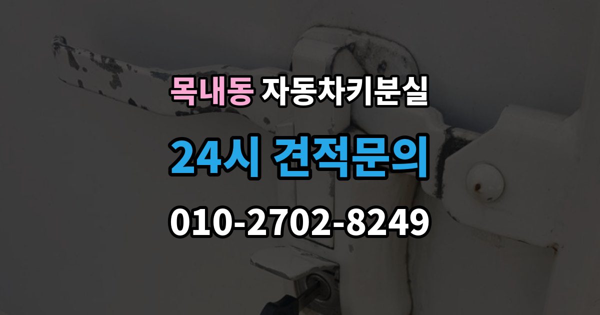 목내동 차 키 잃어버렸을 때 지갑과 같이 잃어버렸을 때 처리 순서