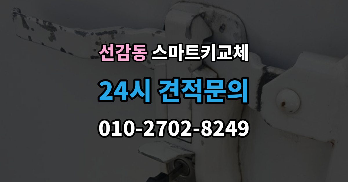 선감동 스마트키 교체 차량 인도 전 꼭 확인해야 할 키 목록