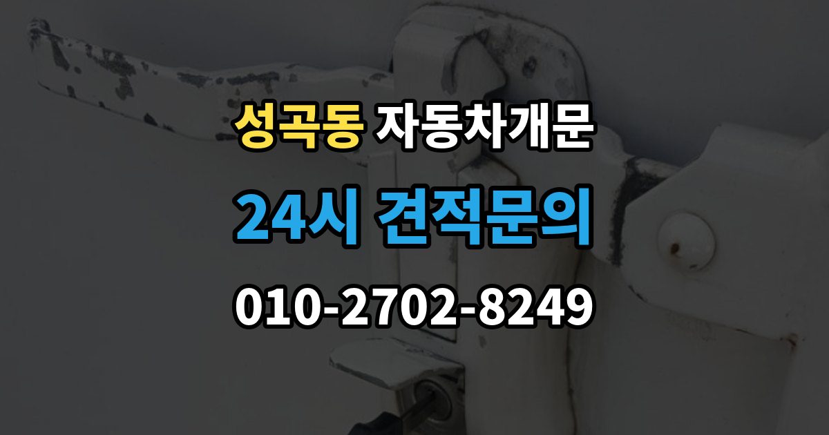 안산시 단원구 성곡동 차 문 잠겼을 때 시동 걸린 채 잠겼을 때 확인할 점
