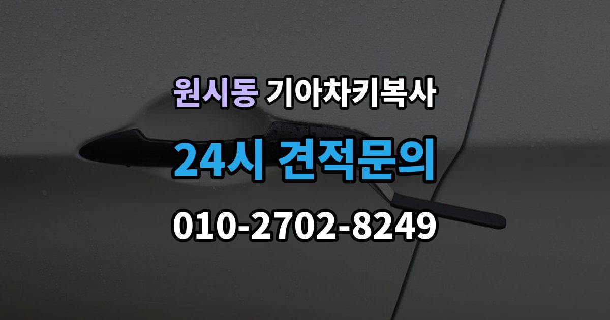 원시동 기아 차키 복사 스마트키 배터리 이상과 인식 오류 구분법