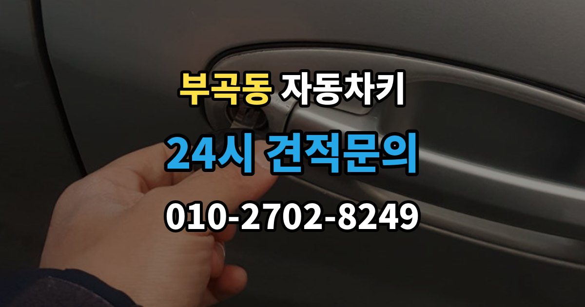안산시 상록구 부곡동 자동차키 중고차 구매 후 키 개수와 등록 상태 점검