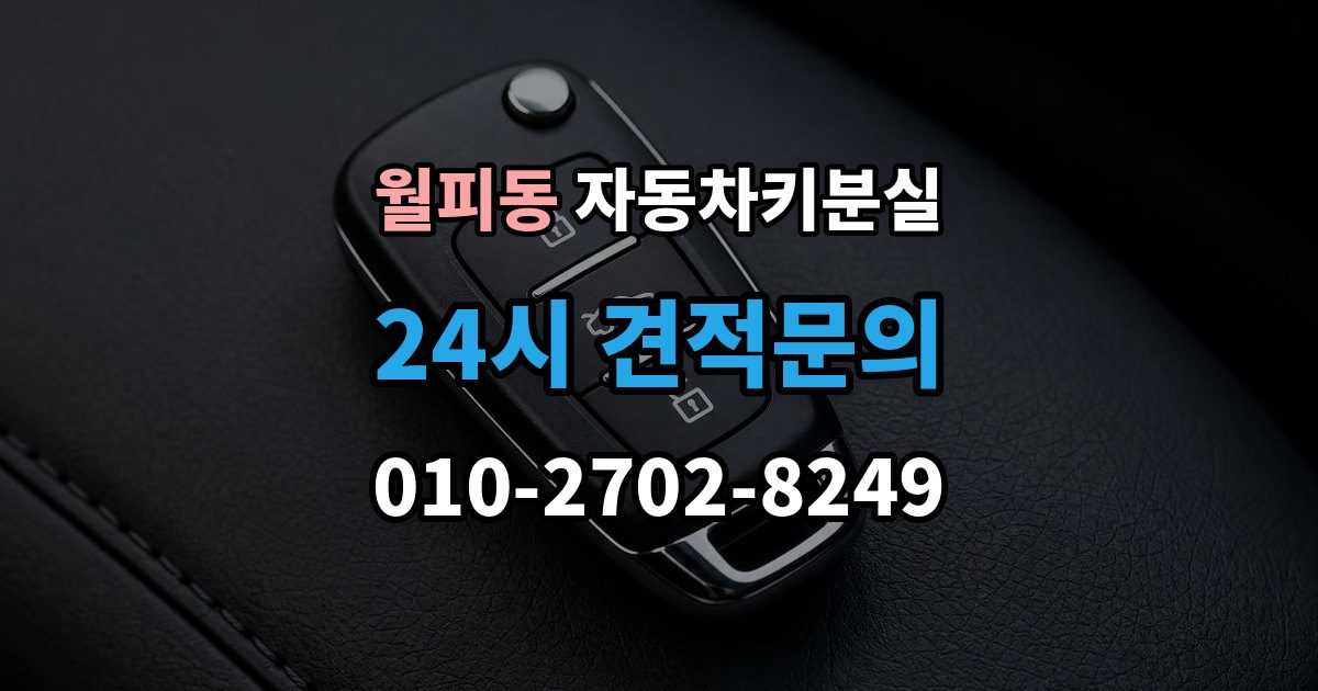 월피동 차 키 잃어버렸을 때 야간에 잃어버렸을 때 확인할 점