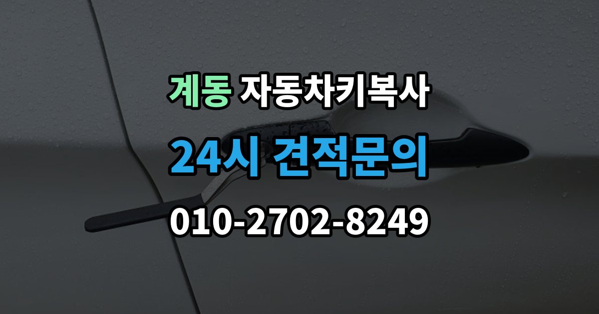 안성시 계동 자동차키 복사 키 복제 후 시동 반응까지 확인하는 과정
