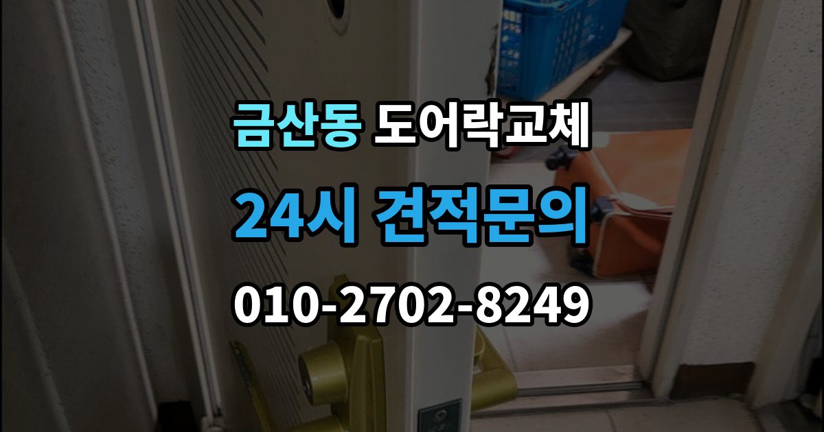 금산동 현관문 도어락 교체
