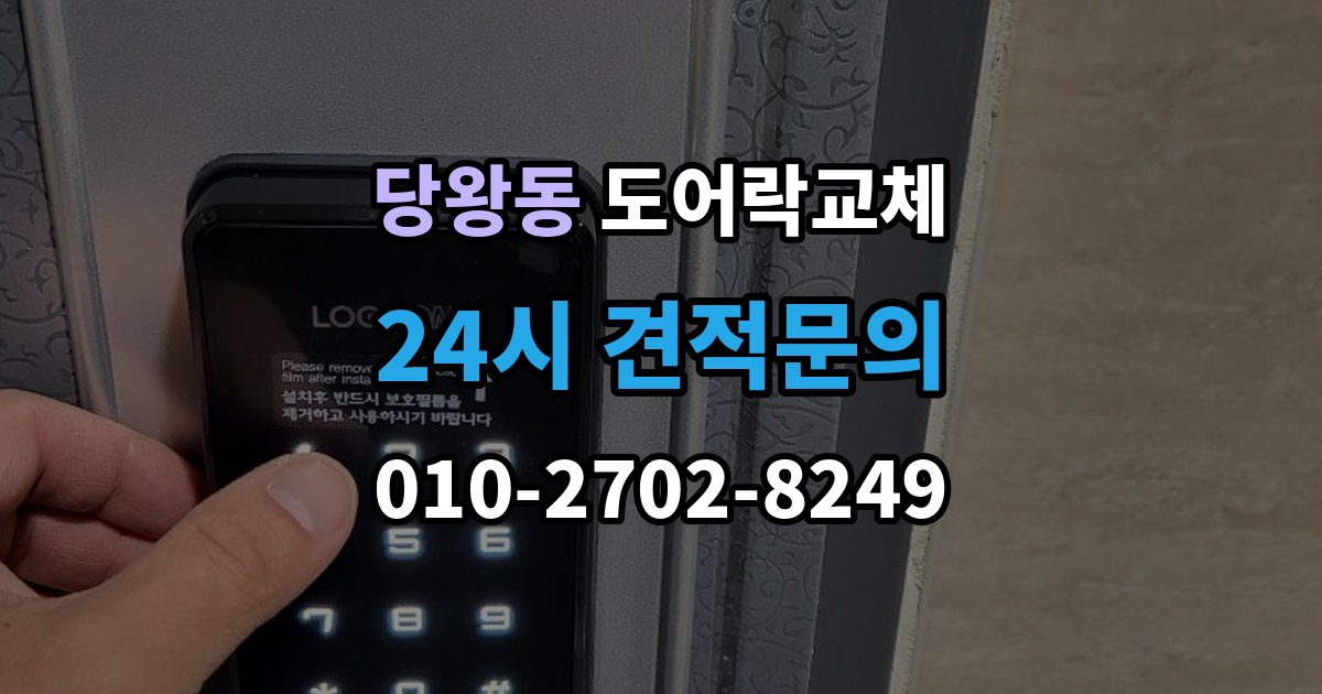 당왕동 현관문 도어락 교체