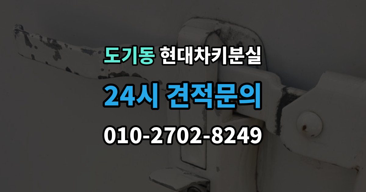 도기동 현대 차키 분실 출장 안내 - 앱에 차량이 안 보일 때 살펴볼 설정