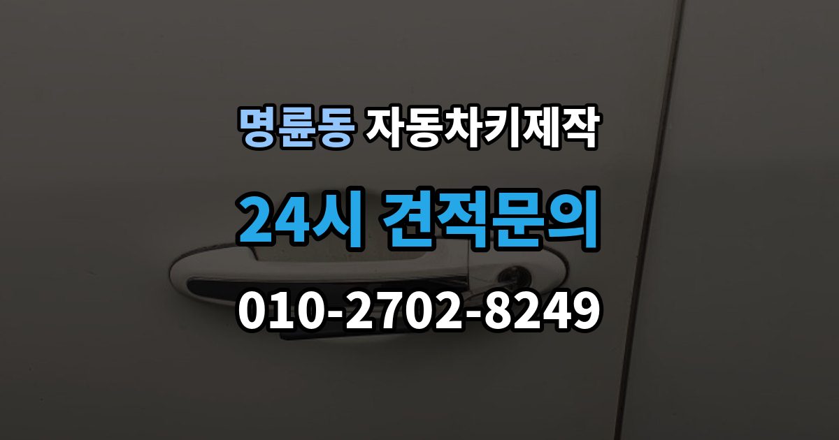 안성시 명륜동 자동차키 제작 배터리 이상 여부 점검으로 해결 가능한 증상 정리