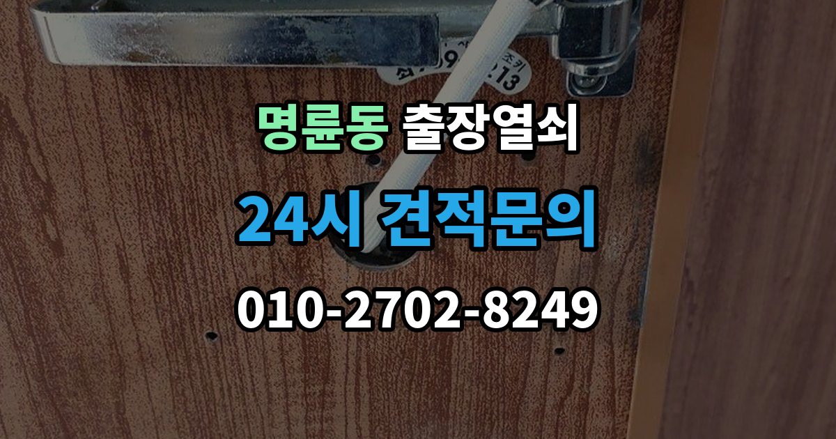 안성시 명륜동 출장 열쇠 문 구조에 따라 달라지는 대응