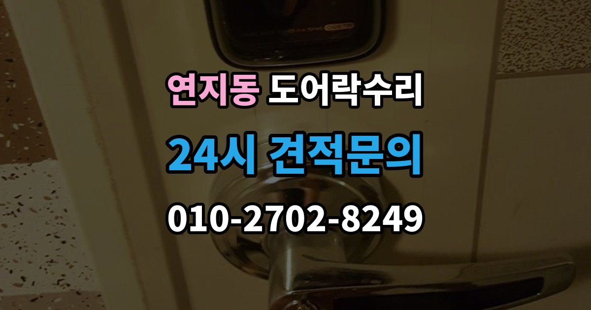 안성시 연지동 도어락 수리 출장 안내 - 기록 오류와 함께 나타나는 증상 살피기