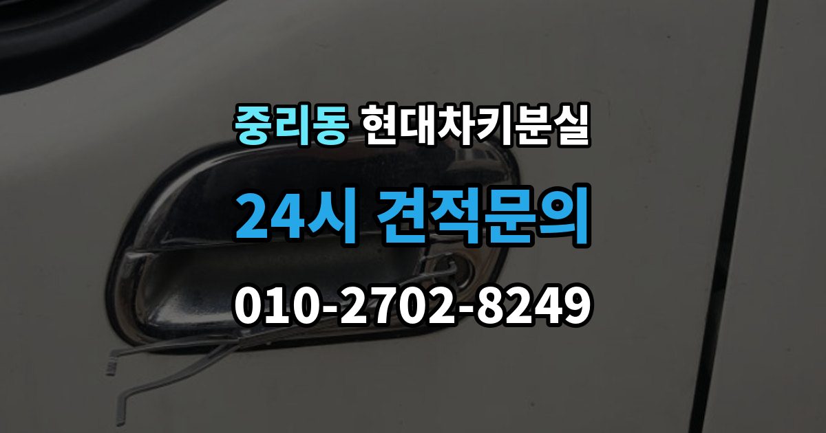 안성시 중리동 현대 차키 분실 배터리 이상인지 진짜 분실인지 먼저 보는 법