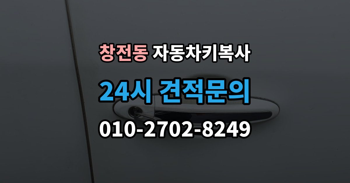 안성시 창전동 자동차키 복사 차량 문만 열 수 있는 키가 필요한 경우