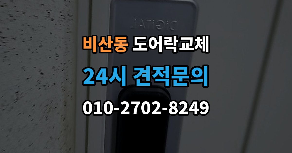 안양시 동안구 비산동 현관문 도어락 교체