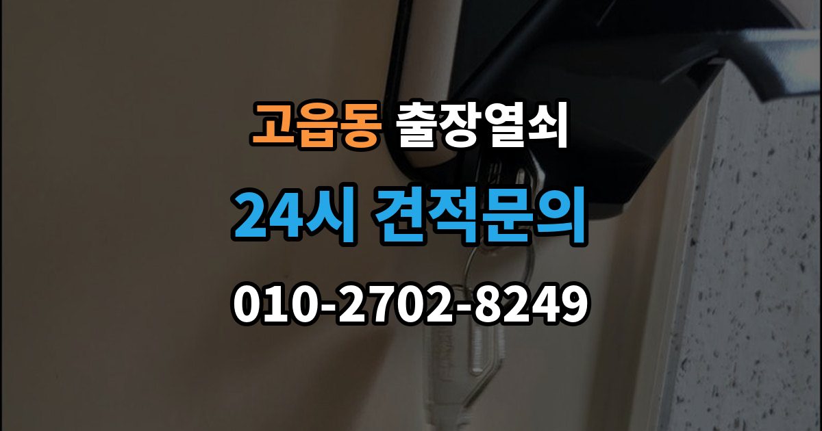고읍동 출장 열쇠 차량 문 종류에 따라 달라지는 작업 방식