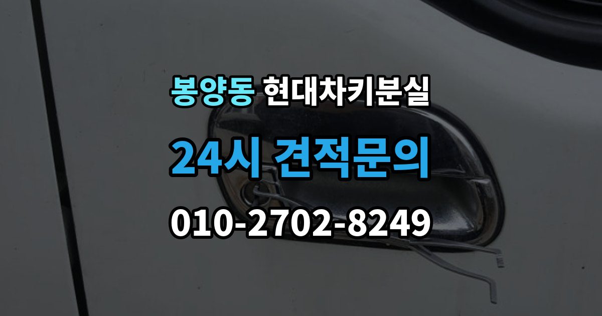 봉양동 현대 차키 분실 출장 안내 - 앱에 차량이 안 보일 때 살펴볼 설정