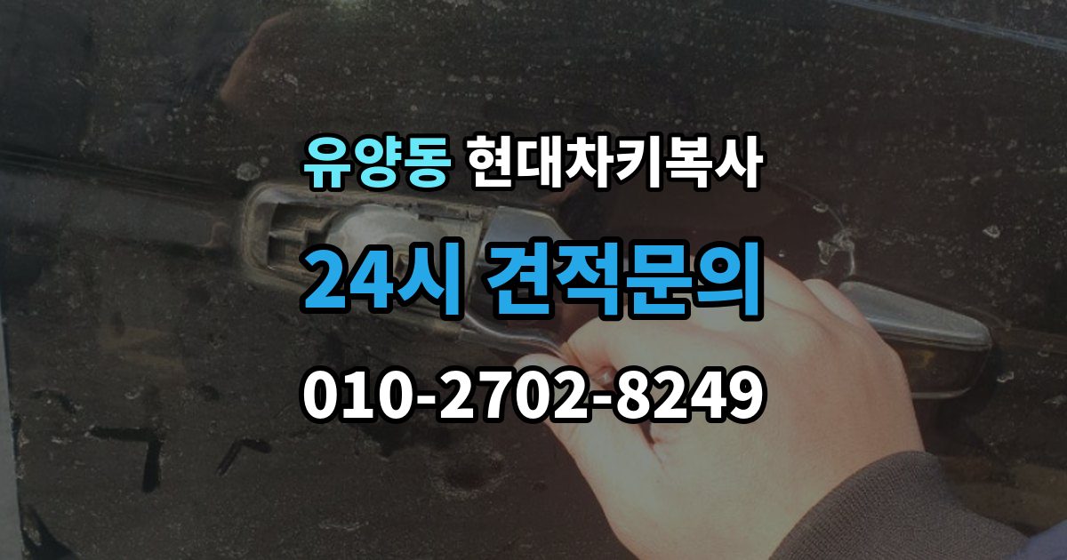 유양동 현대 차키 복사 차키 제작 시 소유 증빙이 필요한 이유