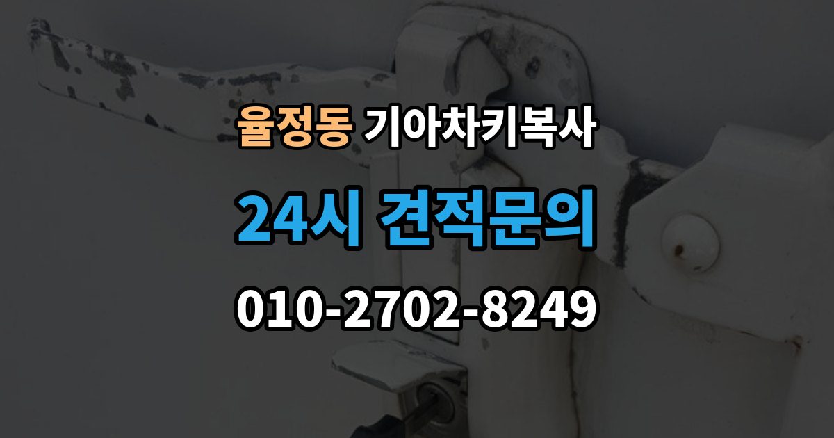 율정동 기아 차키 복사 출장 안내 - 분실 전후 준비 서류와 인증 절차
