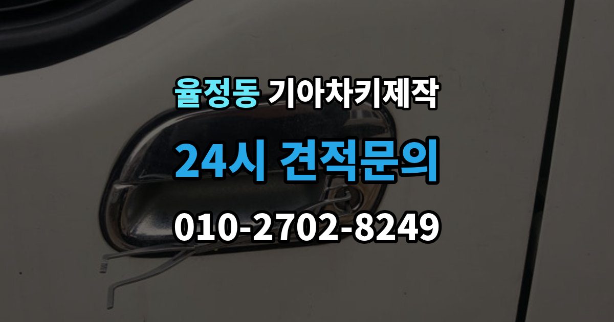 율정동 기아 차키 제작 출장 안내 - 잠금 해제 반응이 없을 때 점검 포인트