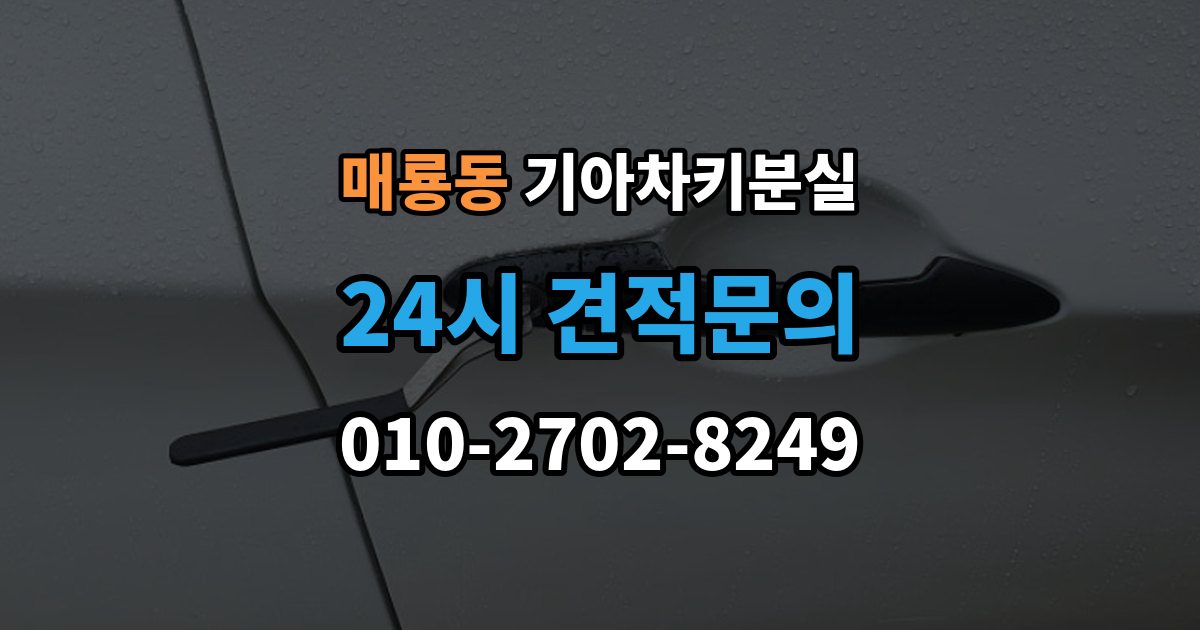 매룡동 기아 차키 분실 출장 안내 - 문은 열리는데 시동이 안 걸릴 때 확인할 점