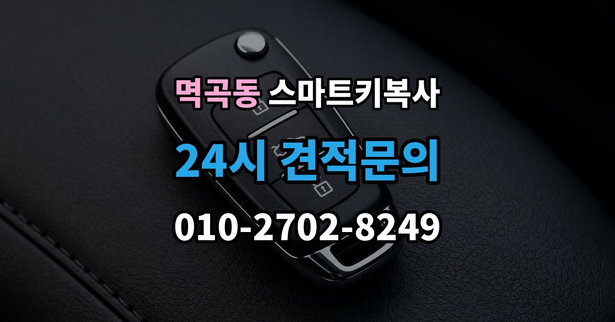 멱곡동 스마트키 복사 외장 케이스만 바꾸는 작업의 한계