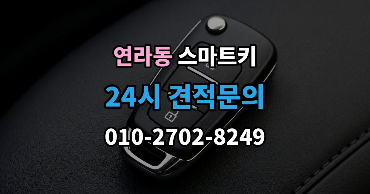 연라동 스마트키 배터리 종류에 따른 차이