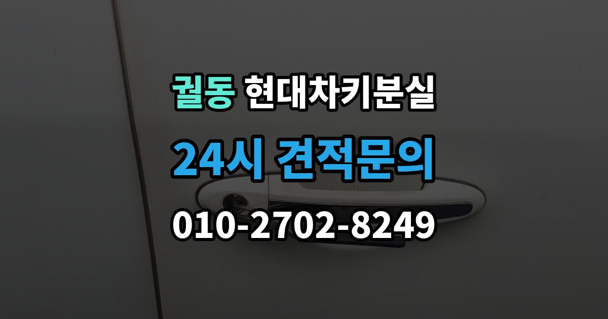 궐동 현대 차키 분실 출장 안내 - 원격 기능만 안 될 때 점검해야 할 부분