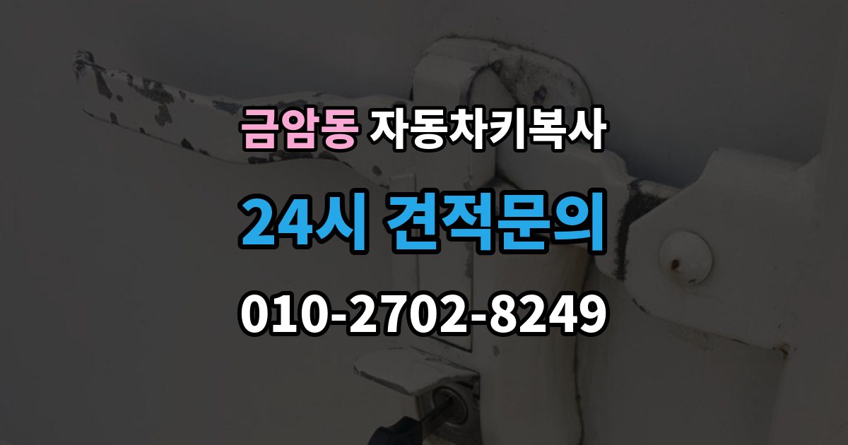 오산시 금암동 자동차키 복사 등록 절차
