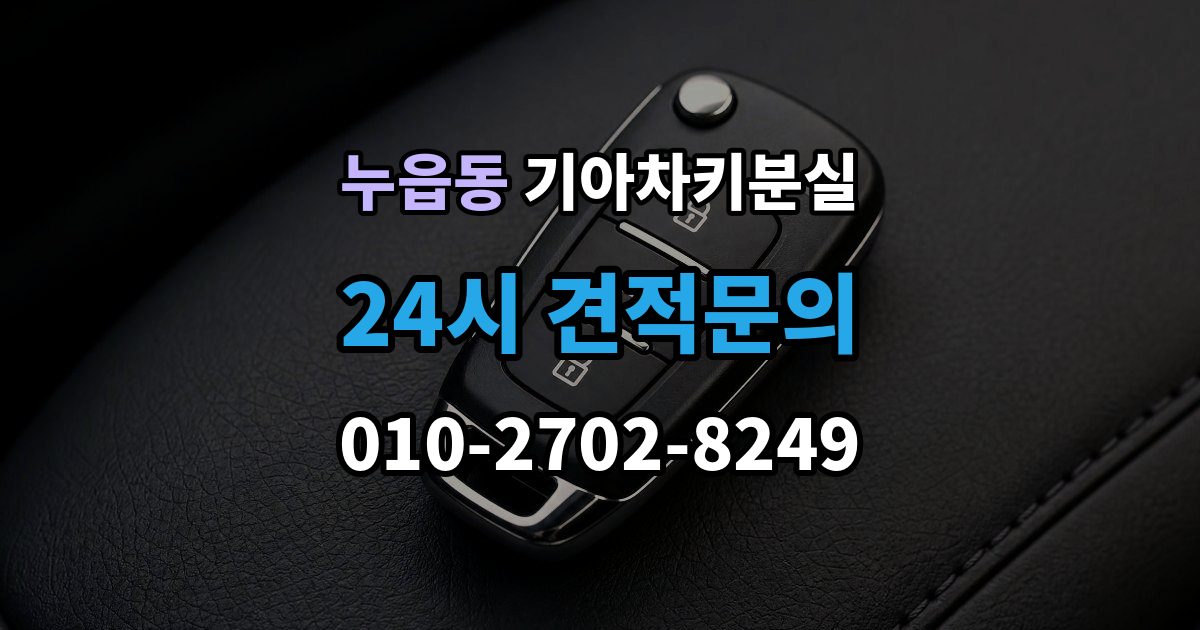 누읍동 기아 차키 분실 출장 안내 - 긴급출동과 보험을 부르기 전 체크할 것