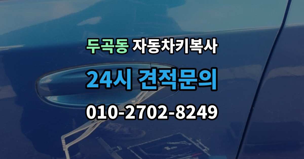 두곡동 자동차키 복사 출장 안내 - 도어키와 리모콘 기능을 함께 볼 때