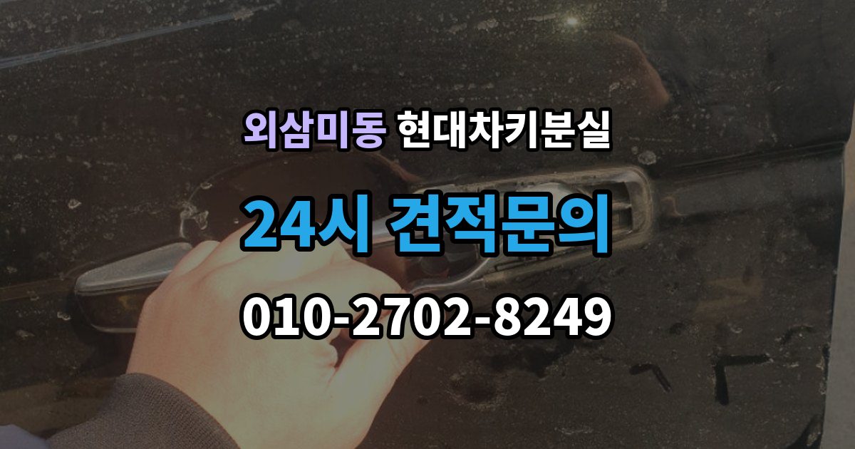 외삼미동 현대 차키 분실 출장 안내 - 운행 중 경고가 뜨는 경우와 원인