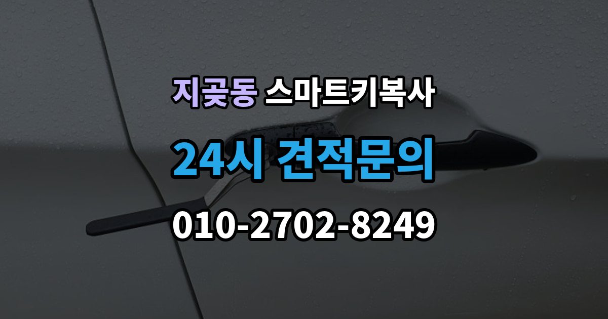 지곶동 스마트키 복사 업체를 고를 때 실사용자 후기가 중요한 이유