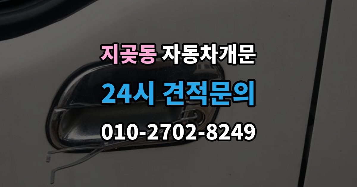 지곶동 자동차 문 잠김 긴급출동 서비스와 비교했을 때 차이