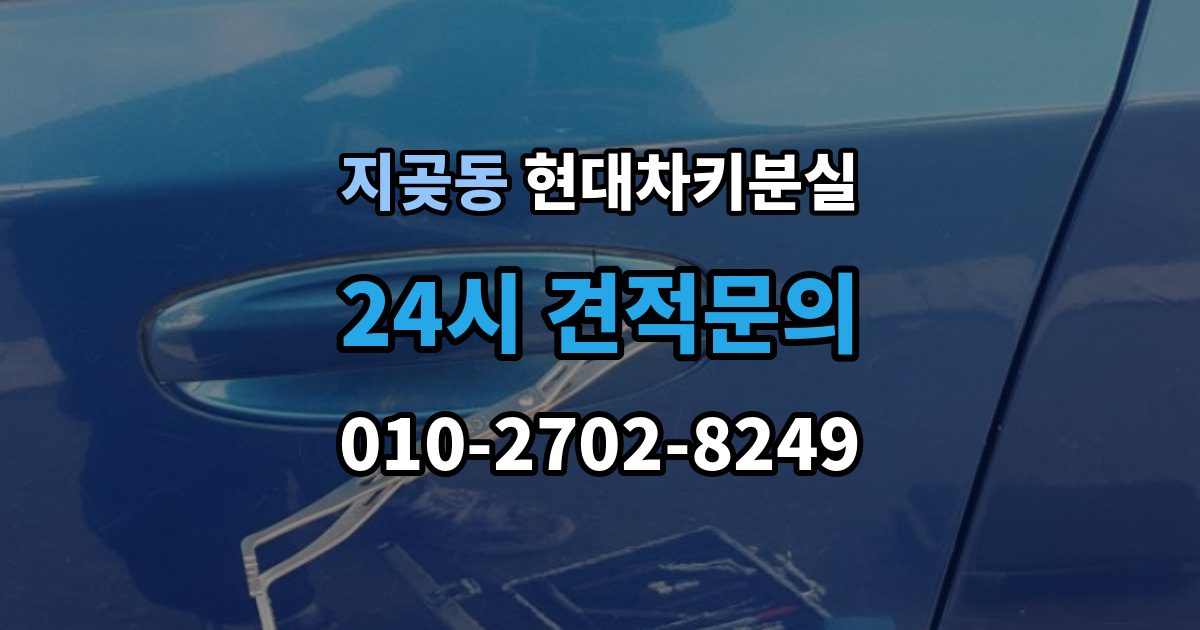 지곶동 현대 차키 분실 문이 잠긴 상태에서 먼저 할 일