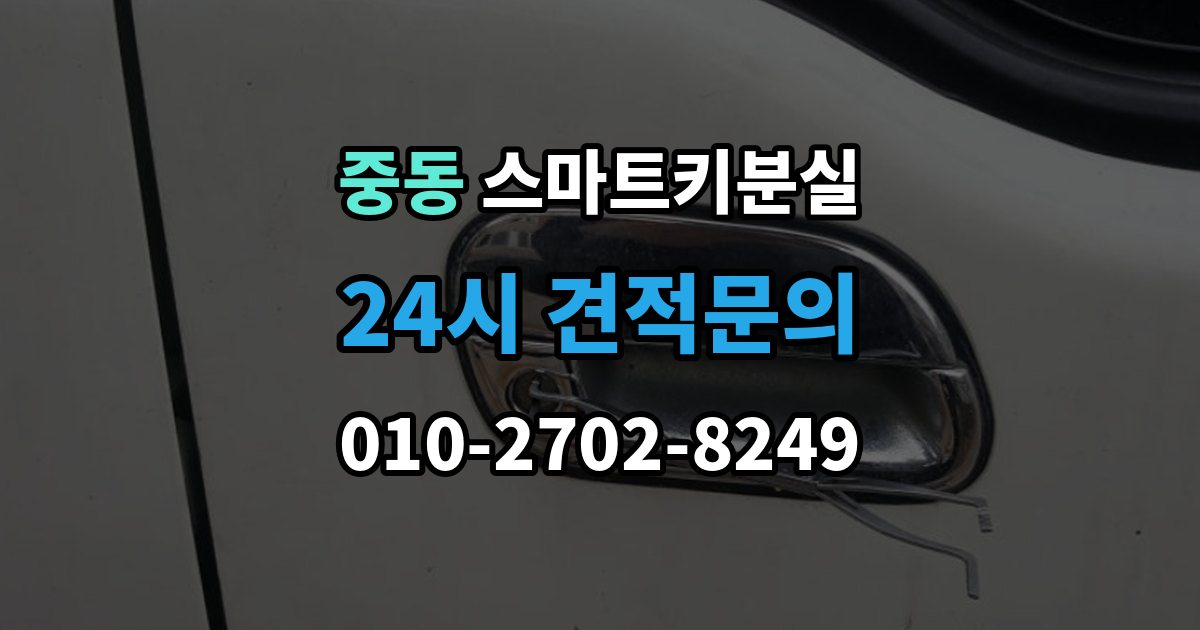 용인시 기흥구 중동 스마트키 분실 출장 안내 - 차량 인수 시 키와 등록 정보 함께 확인하기