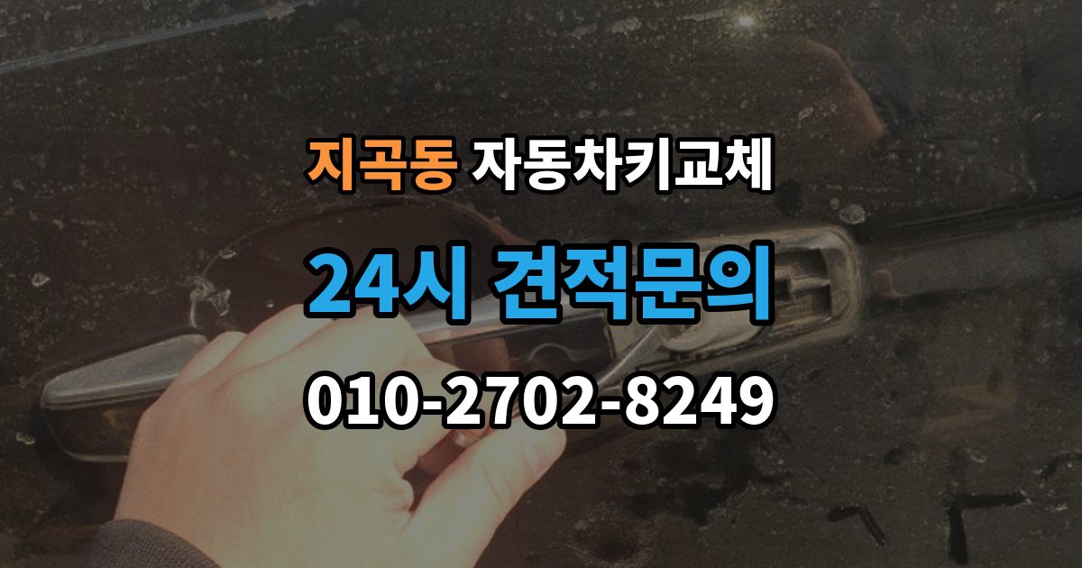 용인시 기흥구 지곡동 자동차키 교체 출장 안내 - 도어락 손상 여부 확인하기