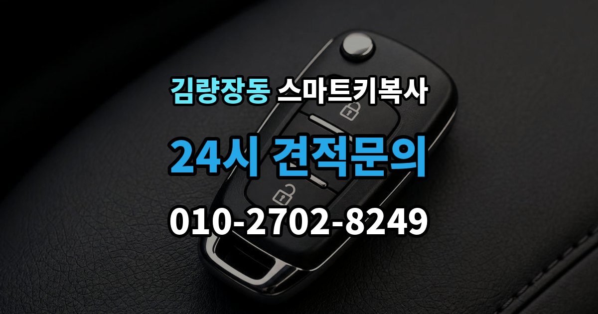 김량장동 스마트키 복사 과정에서 발생할 수 있는 변수들