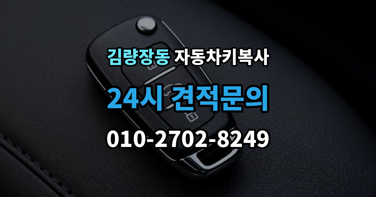 김량장동 자동차키 복사 복제 후 도어와 시동 작동을 확인하는 이유