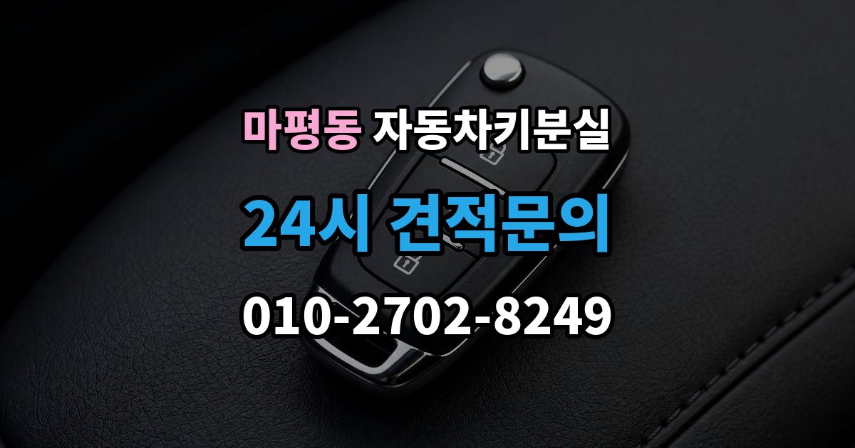 용인시 처인구 마평동 차 키 잃어버렸을 때 지갑과 같이 잃어버렸을 때 처리 순서