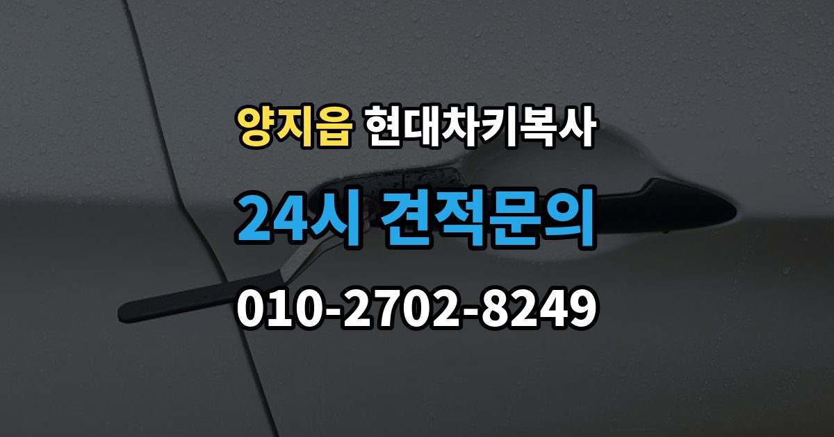 양지읍 현대 차키 복사 차주 확인 절차가 필요한 상황 알아보기
