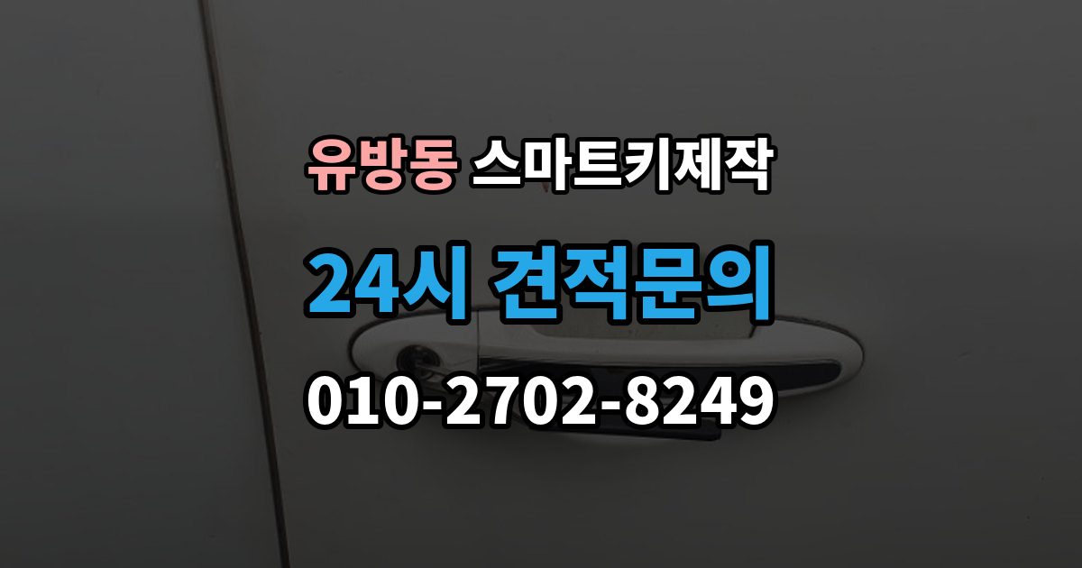 유방동 스마트키 제작 제조사별 구조 차이가 작업에 미치는 영향